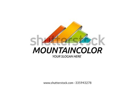 Mountain Color Logo Stock Vector (Royalty Free) 335943278 | Shutterstock