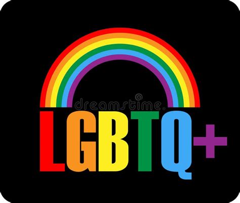 LGBTQ Logo with Rainbow Symbol, Vector Symbol of LGBT Pride Community ...