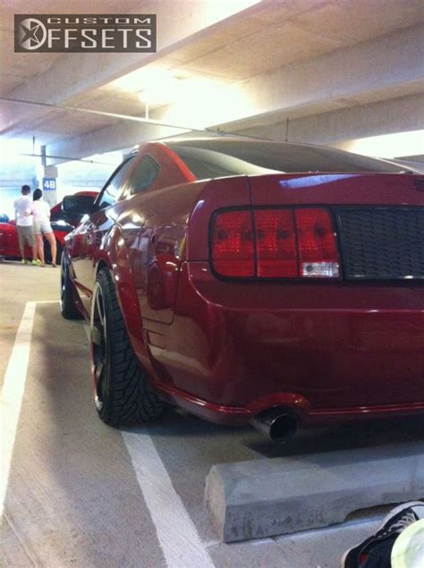 Wheel Offset 2007 Ford Mustang Slightly Aggressive Dropped 1 3 Custom Rims