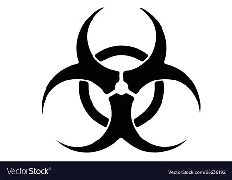 Biohazard icon symbol Royalty Free Vector Image