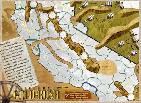 California - Gold Rush Map