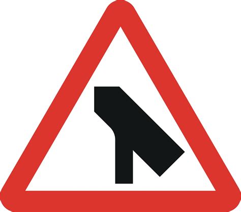 Traffic Merges ahead onto main carriageway Road Sign | UK Delivery ...