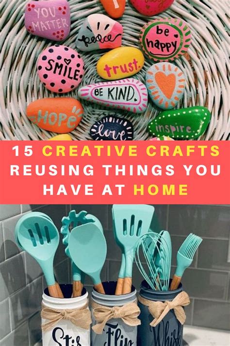 15 Creative Crafts Reusing Things You Have At Home in 2020 | Creative ...