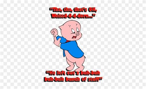 Funny Porky Pig Quotes - Porky The Pig Stuttering - Free Transparent ...