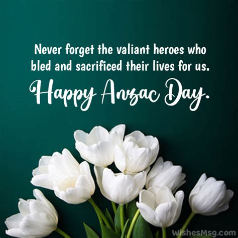 Anzac Day Wishes, Messages and Greetings - WishesMsg