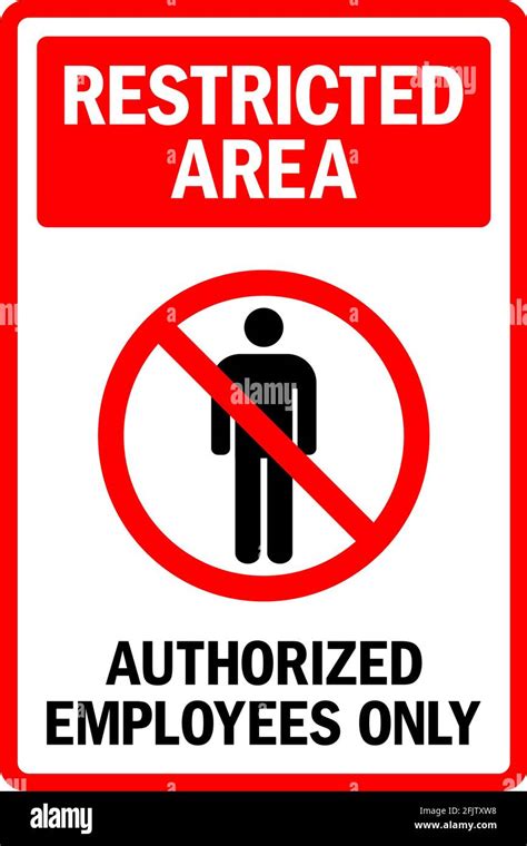 No unauthorized persons Stock Vector Images - Alamy