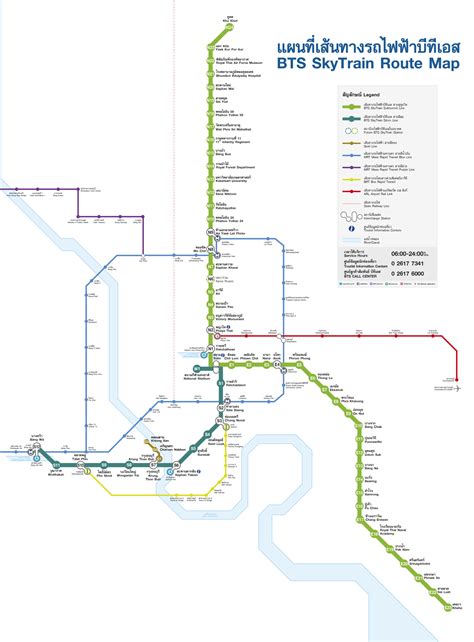 BTS Skytrain Route Map – Richard Barrow's Thai Train Guide