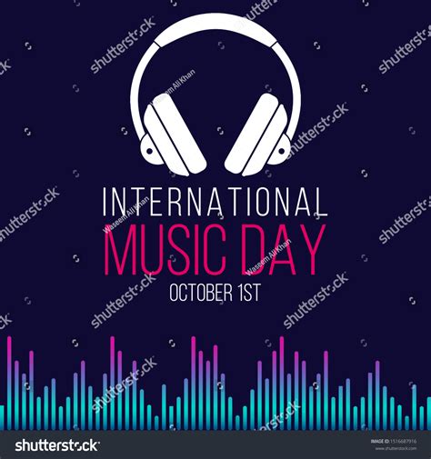 Happy International Music Day Celebration On Stock Vector (Royalty Free ...