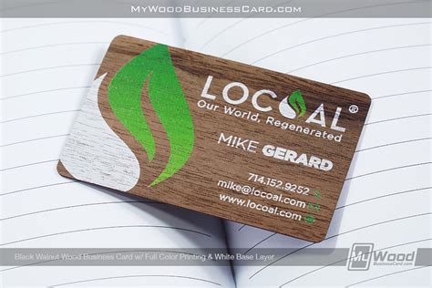 24 Hour Wood Business Cards | My Wood Business Card