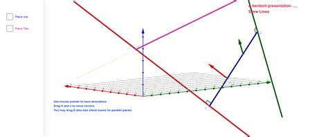 Skew Lines-3D – GeoGebra