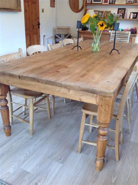 large (seats 12) pine farmhouse dining table. can deliver for sale in ...