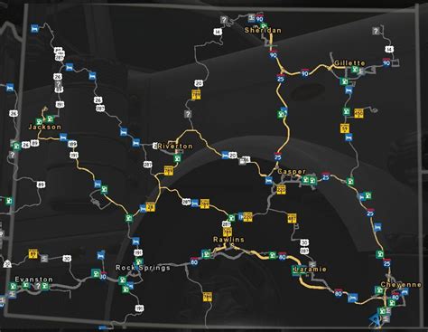 Wyoming American Truck Simulator Full Map | Learn 2 Truck