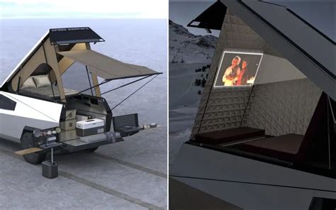 Feast your eyes on the futuristic Tesla Cybertruck camper