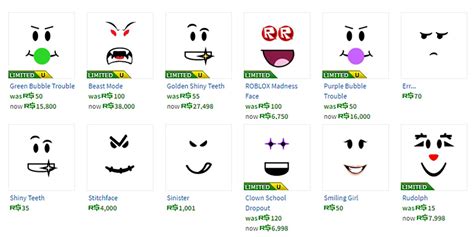 Most Popular Roblox Faces