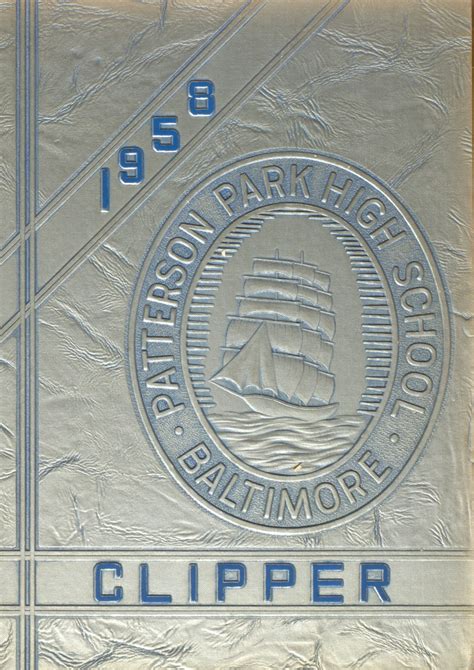 1958 yearbook from Patterson High School from Baltimore, Maryland for sale