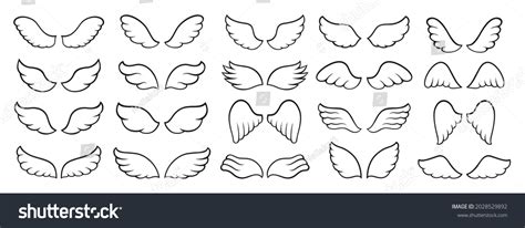 Angel Wings Clipart Black And White