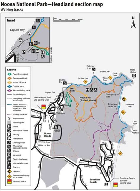 Noosa National Park Map | Color 2018