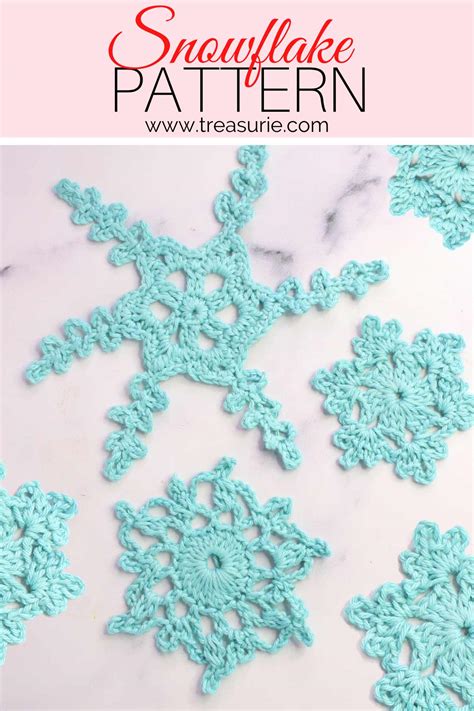 27+ Free Crochet Snowflake Patterns, How to Crochet Snowflakes | TREASURIE