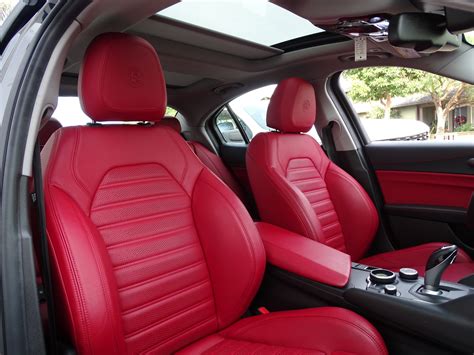 2017 Alfa Romeo Giulia Red Interior | Cabinets Matttroy