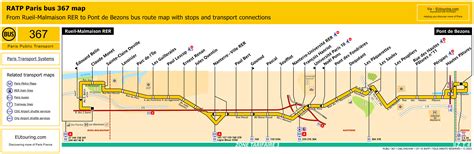 RATP route maps for Paris bus lines 360 through to 369