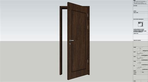 Bedroom Door Sketchup Model - Image to u