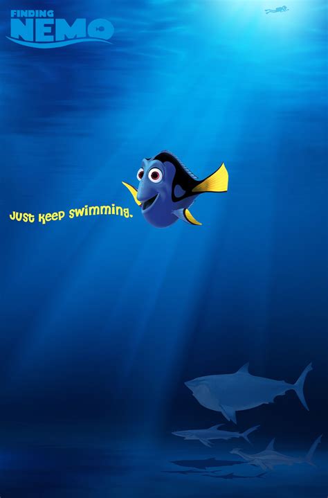 Dory Finding Nemo Just Keep Swimming