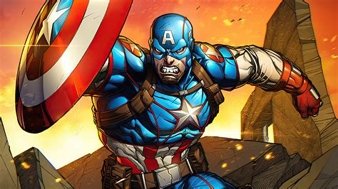 81+ Wallpaper Hd Captain America Cartoon Picture - MyWeb