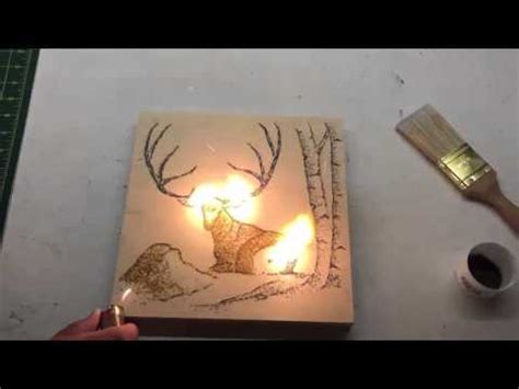 Napping Deer | Gunpowder Art | Paint With Gunpowder - YouTube