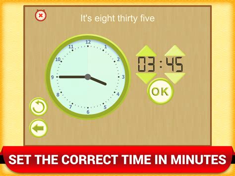 Math Telling Time Clock Game