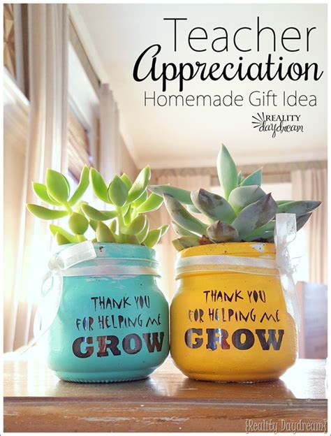 'Thank you for helping me GROW!' Teacher Gift Idea | Reality Daydream