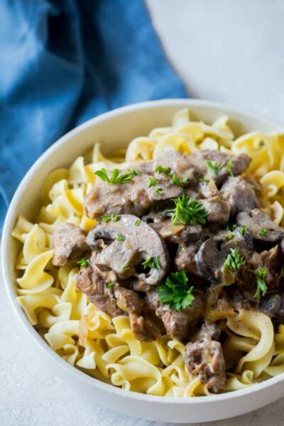 Slow Cooker Beef Stroganoff - Recipe Girl