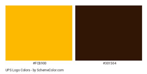 UPS Logo Color Scheme » Brand and Logo » SchemeColor.com