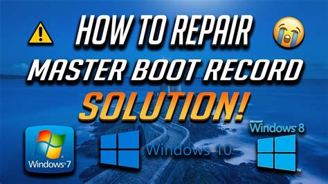 How To Repair Master Boot Record In Windows 7/8/10 - [5 Solutions 2024 ...