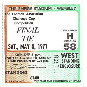 a ticket for the football stadium wembley