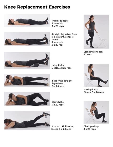 Printable Total Knee Replacement Exercises Pictures