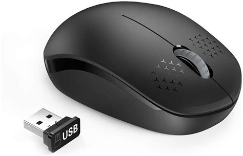 Wireless Mouse, 2.4G Noiseless Mouse with USB Receiver Portable ...