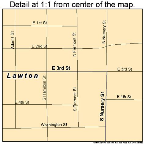 Lawton Michigan Street Map 2646500