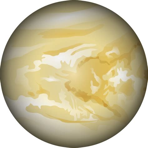 Vector illustration of planet Venus in color | Free SVG