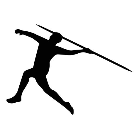 Javelin Art Silhouette 7944709 Vector Art at Vecteezy