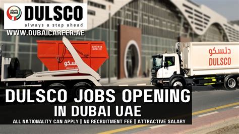 Dulsco Careers In Dubai 2024 - Dulsco Jobs Opening || 100% Free Hiring ...