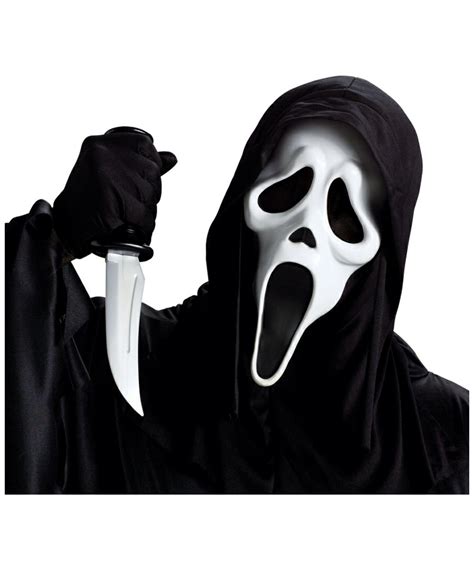 Adult Ghost Face Mask - Scary Halloween Costume Mask