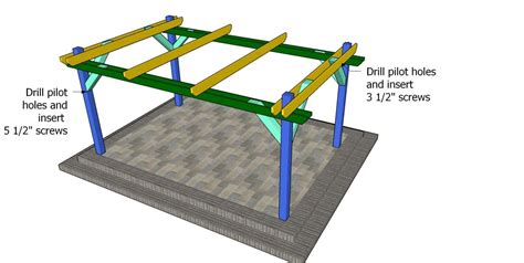 10x16 Pergola Plans Free - PDF Download | HowToSpecialist - How to ...