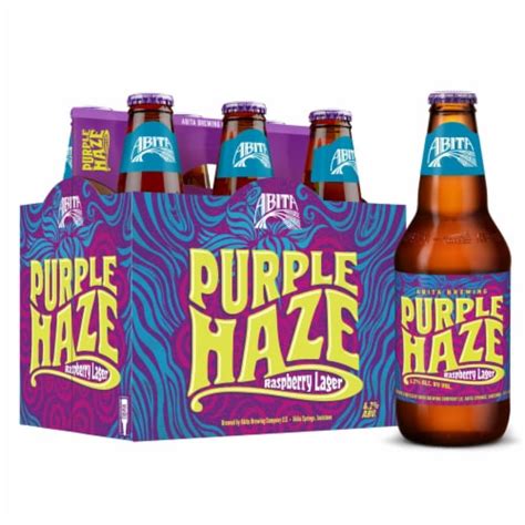 Abita Purple Haze Raspberry Lager Craft Beer Bottles, 6 bottles / 12 fl ...