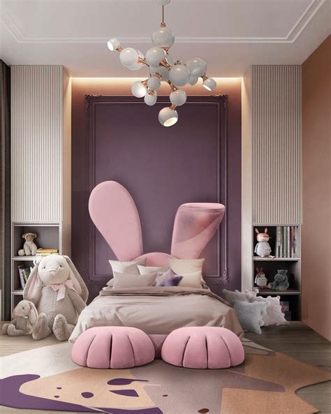 A PINK BEDROOM AND A MODERN PENDANT LAMP