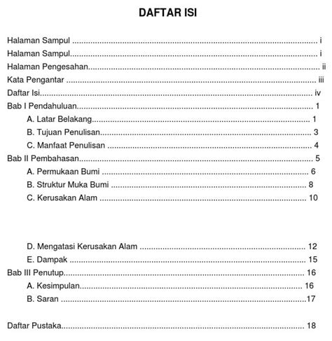 7 Contoh Daftar Isi Makalah yang Baik & Cara Membuatnya