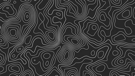 Abstract topographic contour line pattern solid background vector map ...