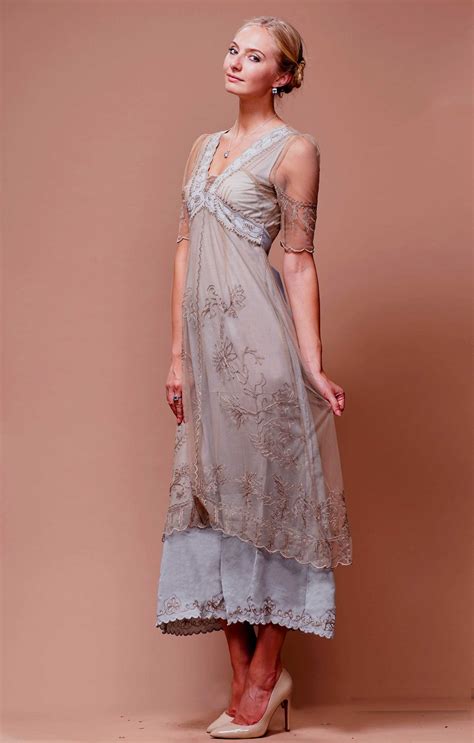 New Vintage Titanic Tea Party Dress in Silver Sand by Nataya | 1920s ...