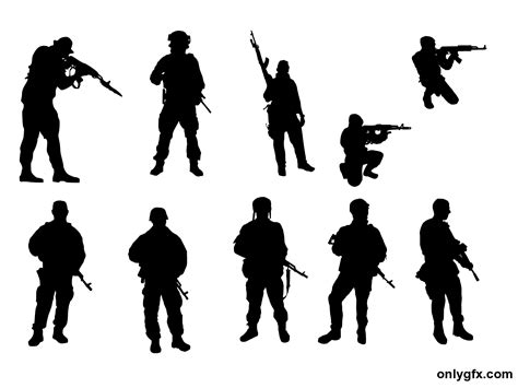 Soldiers Silhouette Png