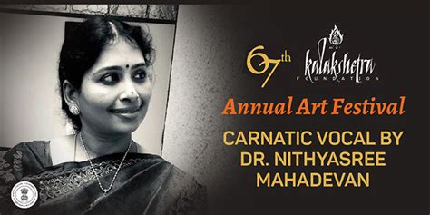 Carnatic Vocal by Dr. Nithyasree Mahadevan music-shows Chennai - BookMyShow