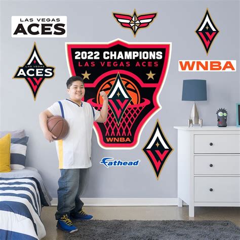 Las Vegas Aces: 2022 Champions Logo - Officially Licensed WNBA Removab ...